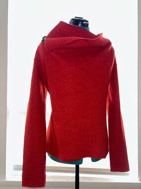 Burnt Orange Wool Eileen Fisher Jacket